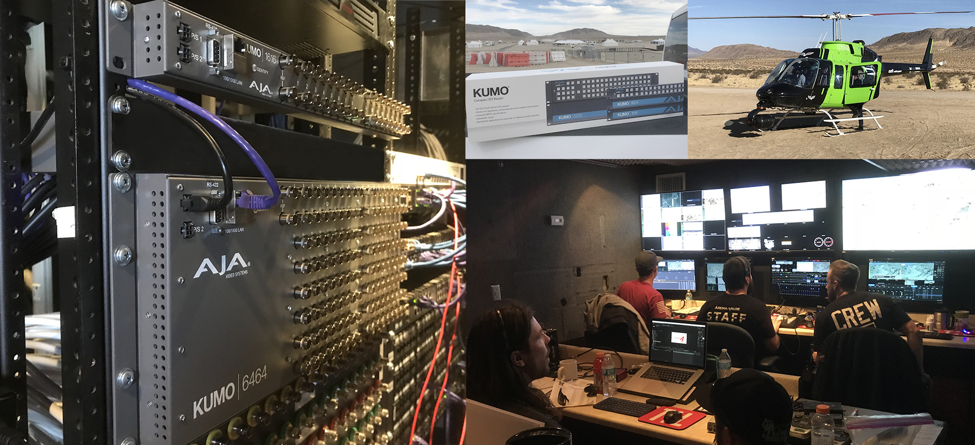 AJA KUMO 6464 Powers Multi-Signal Routing for Live King of Hammers 2018 Off-Road Racing Production